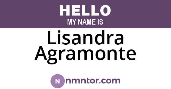 Lisandra Agramonte