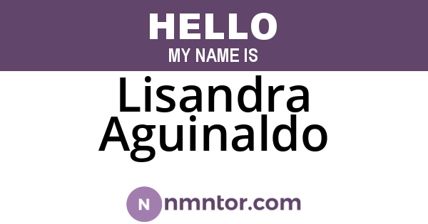 Lisandra Aguinaldo