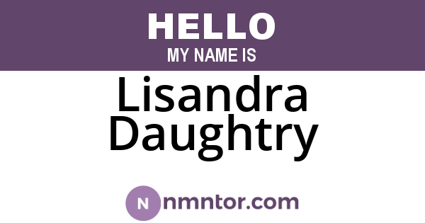 Lisandra Daughtry