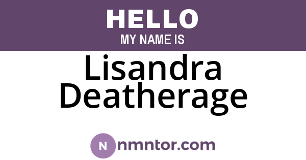Lisandra Deatherage