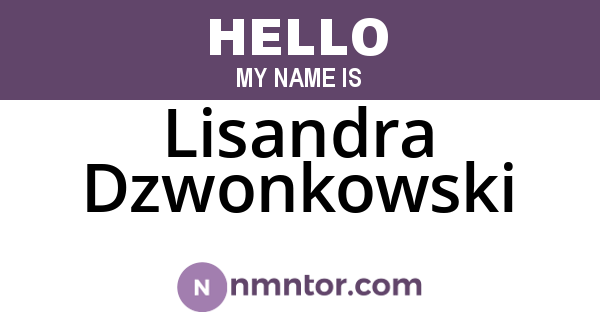Lisandra Dzwonkowski