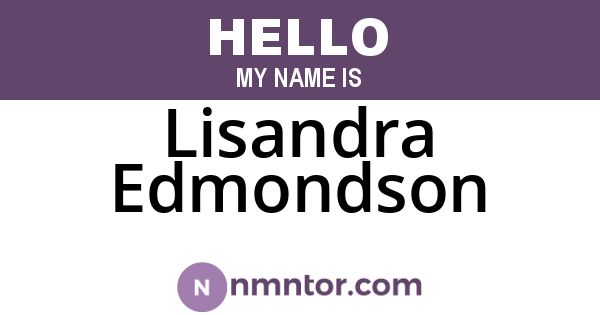 Lisandra Edmondson