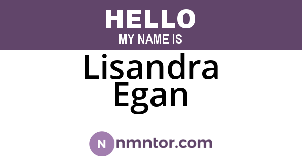 Lisandra Egan