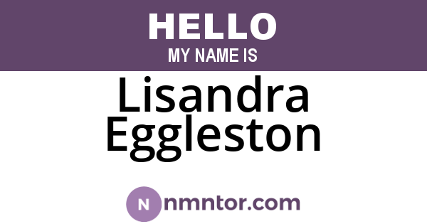 Lisandra Eggleston