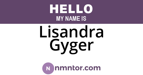 Lisandra Gyger