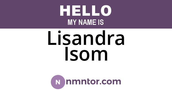 Lisandra Isom