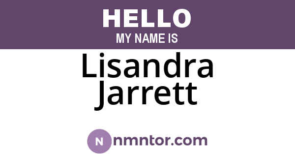 Lisandra Jarrett