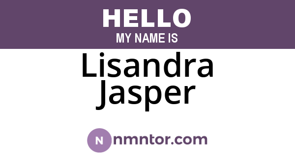 Lisandra Jasper