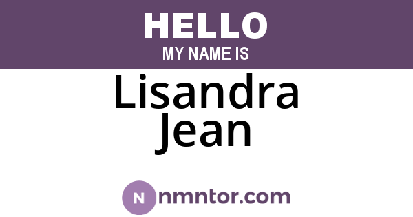 Lisandra Jean