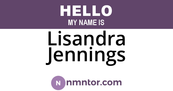 Lisandra Jennings