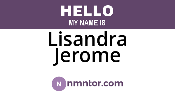 Lisandra Jerome