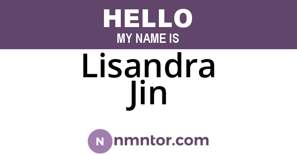 Lisandra Jin
