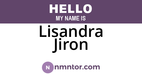 Lisandra Jiron