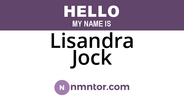 Lisandra Jock
