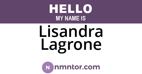 Lisandra Lagrone
