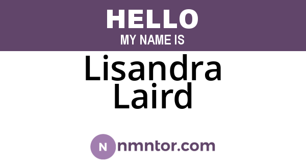 Lisandra Laird