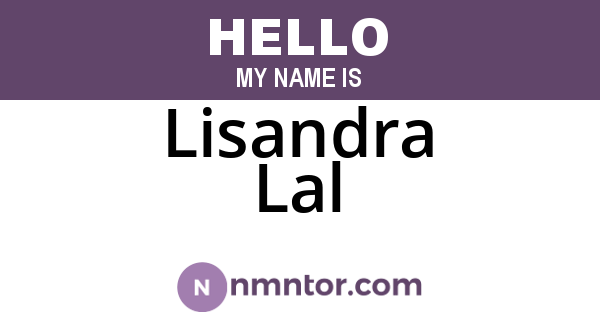 Lisandra Lal