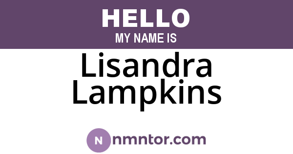 Lisandra Lampkins