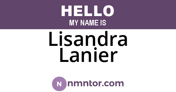 Lisandra Lanier