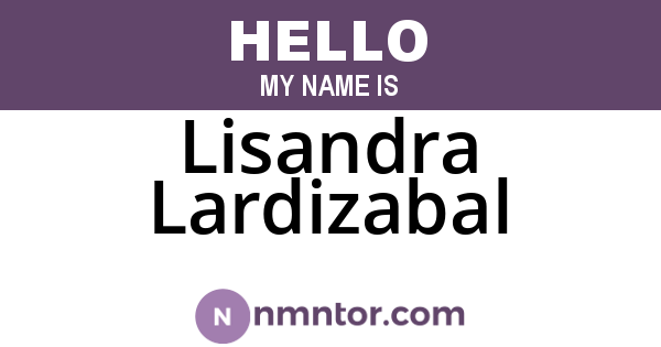 Lisandra Lardizabal