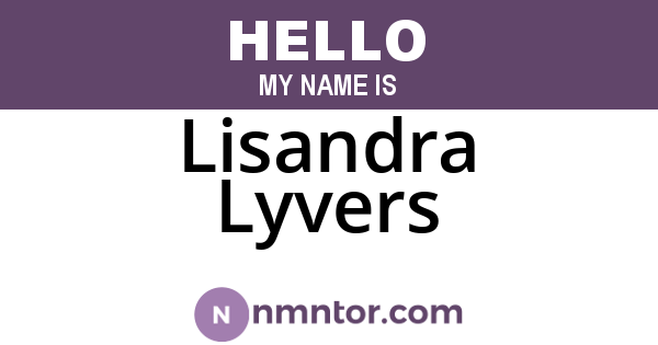 Lisandra Lyvers