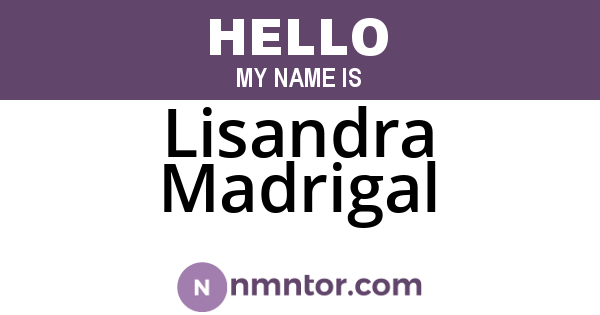 Lisandra Madrigal