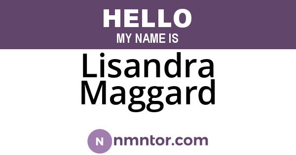 Lisandra Maggard