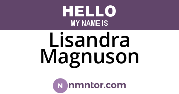 Lisandra Magnuson