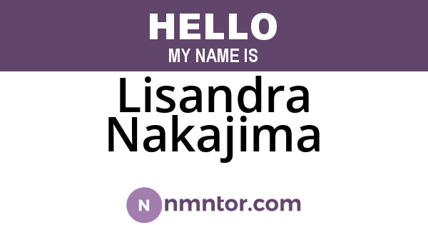 Lisandra Nakajima