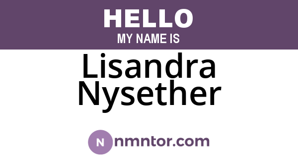 Lisandra Nysether