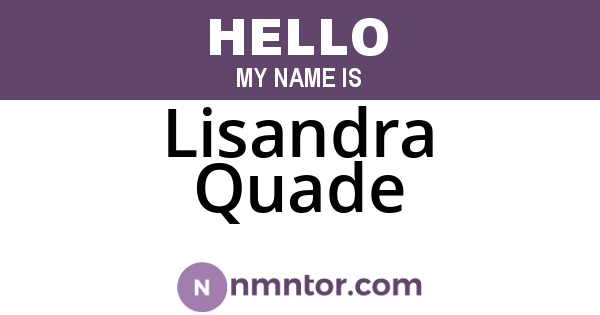 Lisandra Quade