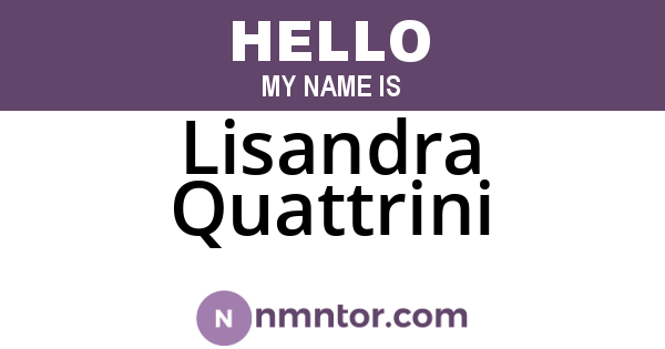 Lisandra Quattrini