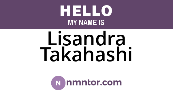 Lisandra Takahashi