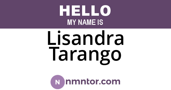 Lisandra Tarango