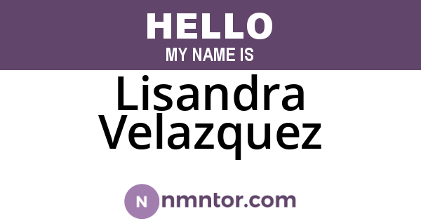 Lisandra Velazquez