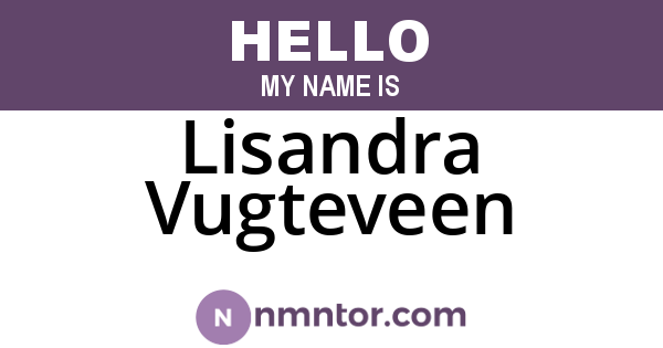 Lisandra Vugteveen