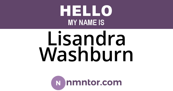 Lisandra Washburn