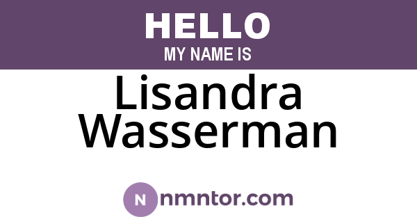 Lisandra Wasserman
