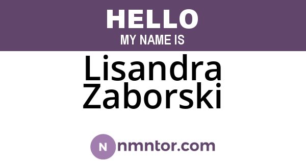 Lisandra Zaborski