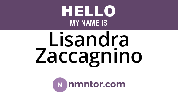 Lisandra Zaccagnino