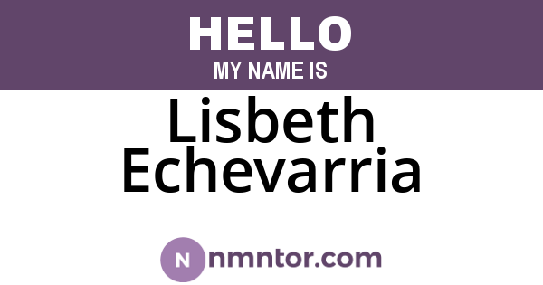 Lisbeth Echevarria