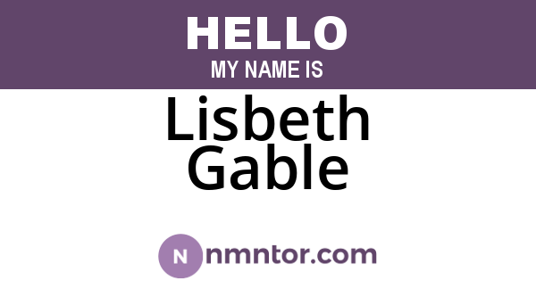 Lisbeth Gable