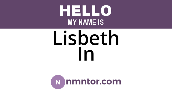 Lisbeth In