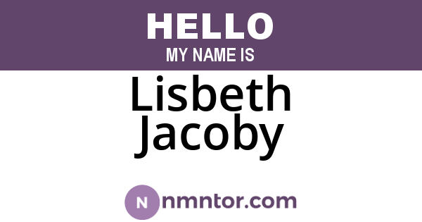 Lisbeth Jacoby