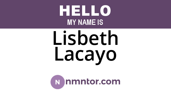 Lisbeth Lacayo