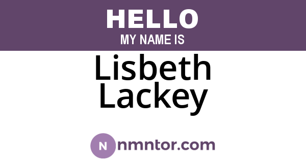 Lisbeth Lackey