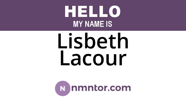 Lisbeth Lacour