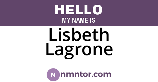 Lisbeth Lagrone