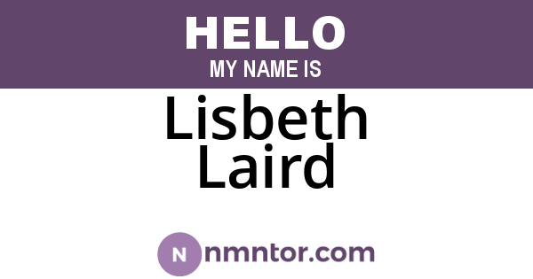 Lisbeth Laird