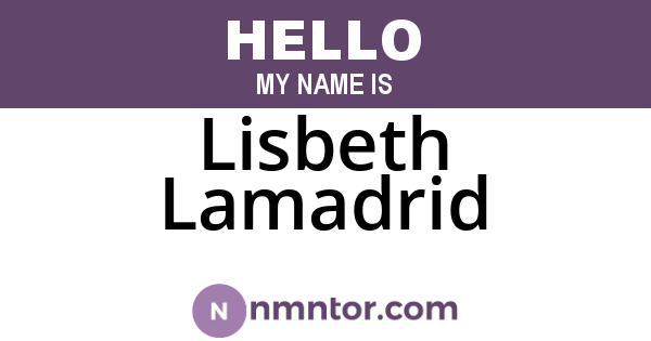 Lisbeth Lamadrid